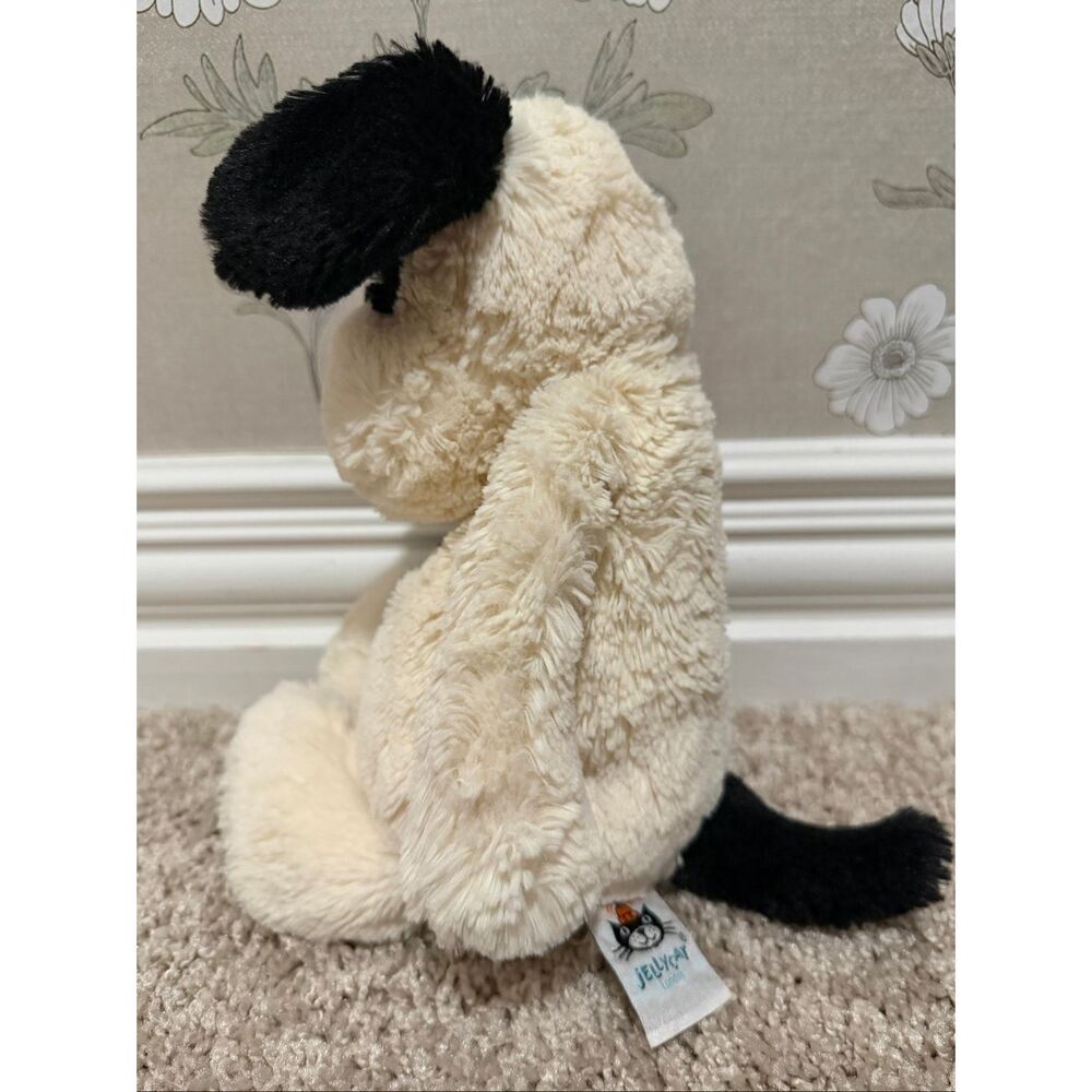 Jellycat Bashful Black & Cream Puppy - Picture 5 of 5